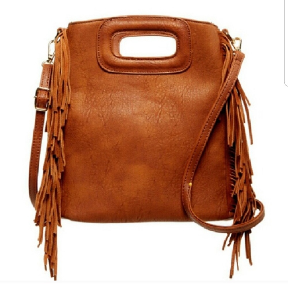 Pink Haley brown fringe purse! Never used!💕